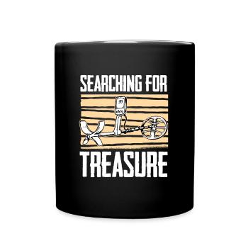Prospectors Digging Treasure - Full Colour Mug - black - Front