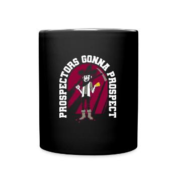 Prospectors Digging Treasure - Full Colour Mug - black - Front
