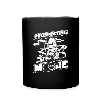 Prospectors Digging Treasure - Full Colour Mug - black - Front
