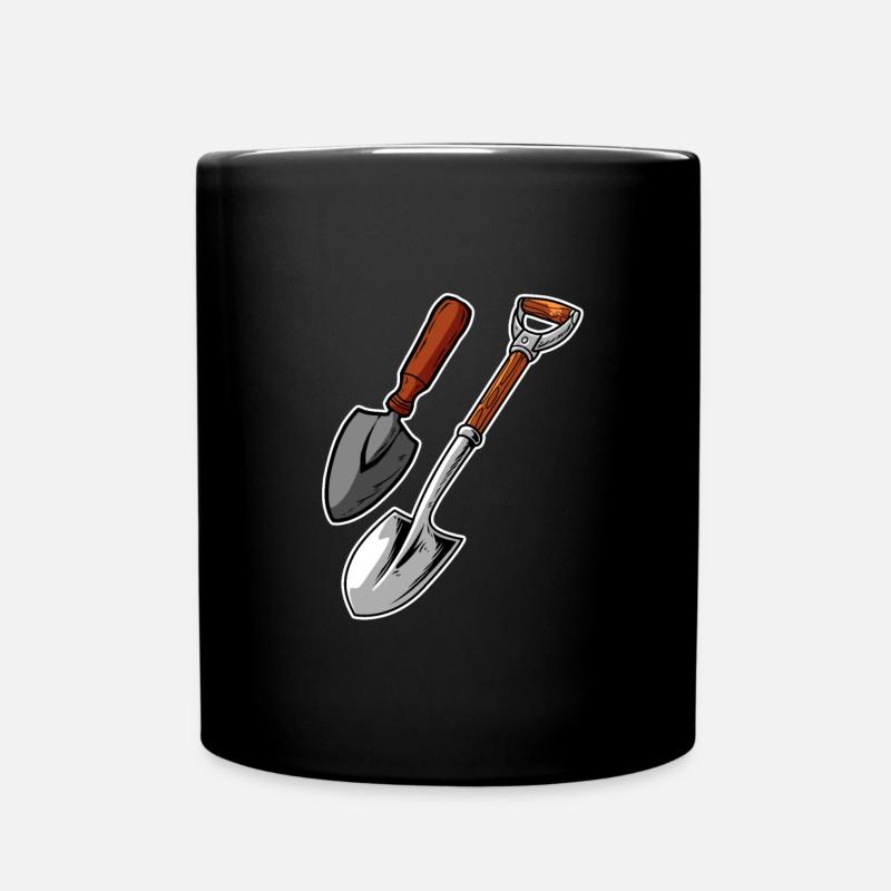 Hobbygärtner Garten - Tasse einfarbig - Schwarz