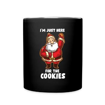 In Just Here For The Cookies Cookie Gift - Full Colour Mug - black - Front