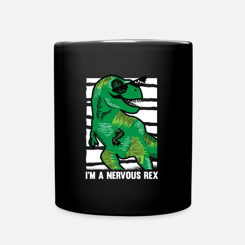 Dinosaurier Erwachsener Dinosaurier - Tasse einfarbig - Schwarz