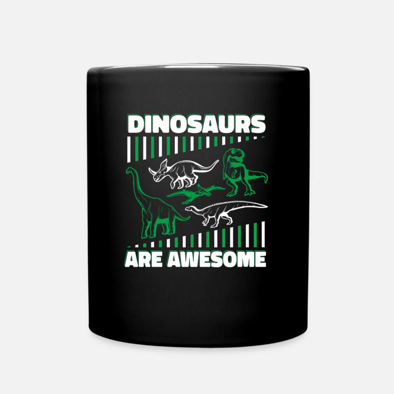 Dinosaur Adult dinosaur - Full Colour Mug - black