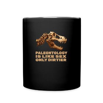 Dinosaurier Erwachsener Dinosaurier - Tasse einfarbig - Schwarz - Vorne