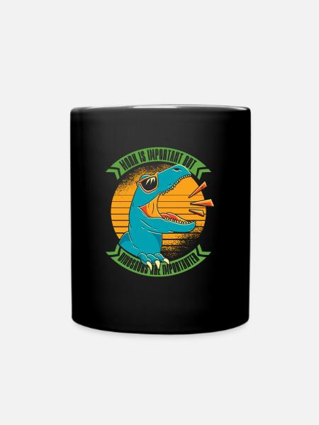 Dinosaurier Erwachsener Dinosaurier - Tasse einfarbig - Schwarz
