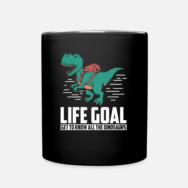 Dinosaurier Erwachsener Dinosaurier - Tasse einfarbig - Schwarz