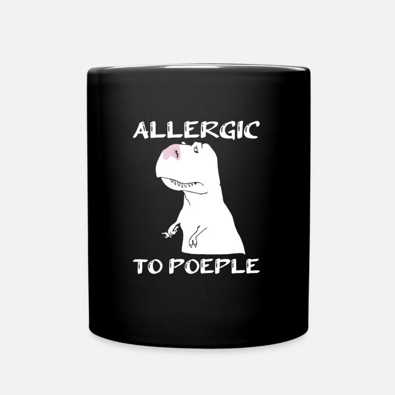 Dinosaurier Erwachsener Dinosaurier - Tasse einfarbig - Schwarz