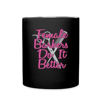 Friseur Hairstylist Friseur - Tasse einfarbig - Schwarz - Vorne