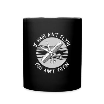 Friseur Hairstylist Friseur - Tasse einfarbig - Schwarz - Vorne