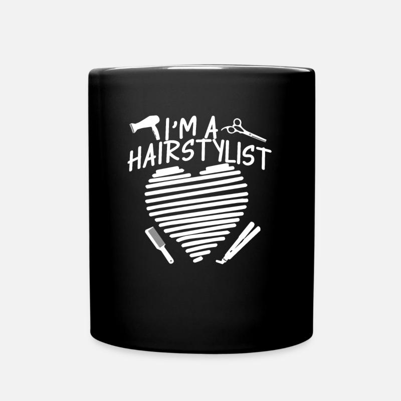 Friseur Hairstylist Friseur - Tasse einfarbig - Schwarz