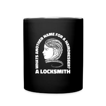 Friseur Hairstylist Friseur - Tasse einfarbig - Schwarz - Vorne