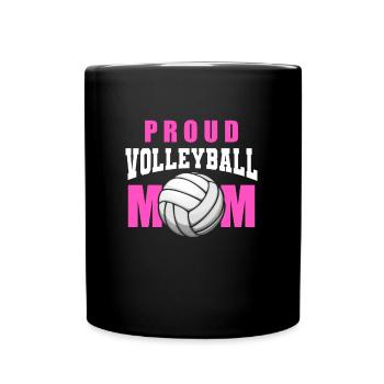 Volleyball Volleyball Player Volleyball Mama - Mug uni - noir - Devant