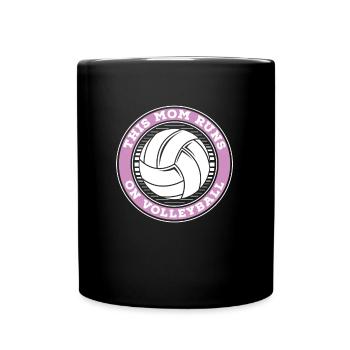 Volleyball Volleyball Player Volleyball Mama - Mug uni - noir - Devant