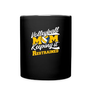 Volleyball Volleyball Player Volleyball Mama - Mug uni - noir - Devant
