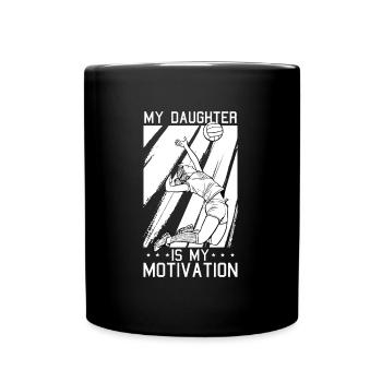 Volleyball Volleyball Player Volleyball Mama - Mug uni - noir - Devant