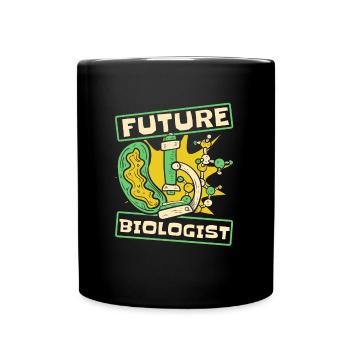 Biologie Biologe Kinder Biologie - Tasse einfarbig - Schwarz - Vorne