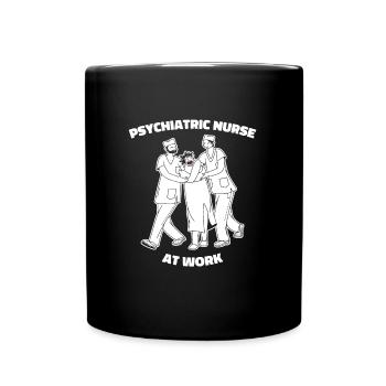 Infirmier - Mug uni - noir - Devant