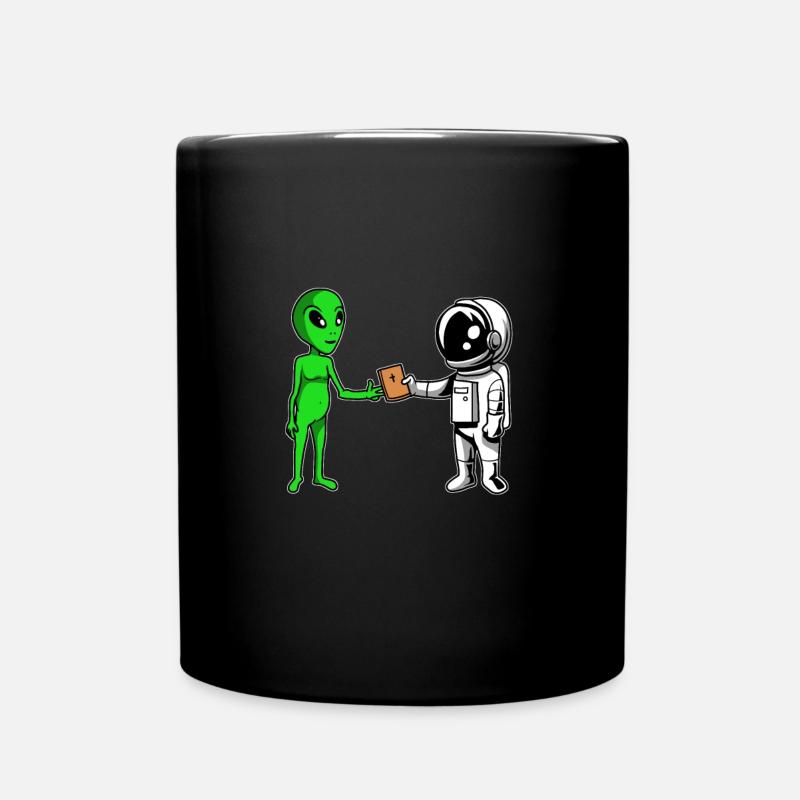 Christ Christianity Astronaut - Full Colour Mug - black