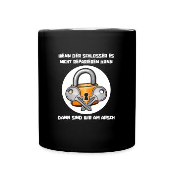 Schmied Metallbauer Schlosser - Tasse einfarbig - Schwarz - Vorne