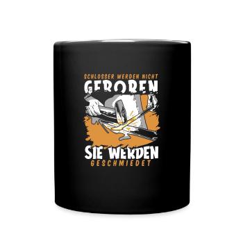 Schmied Metallbauer Schlosser - Tasse einfarbig - Schwarz - Vorne