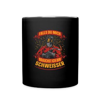 Schmied Metallbauer Schlosser - Tasse einfarbig - Schwarz - Vorne