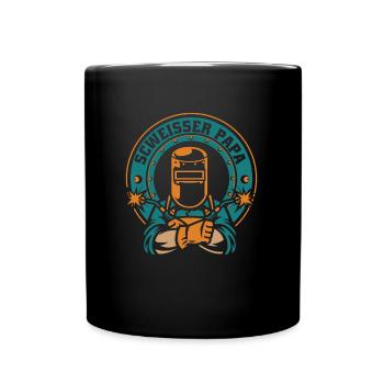 Schmied Metallbauer Schlosser - Tasse einfarbig - Schwarz - Vorne