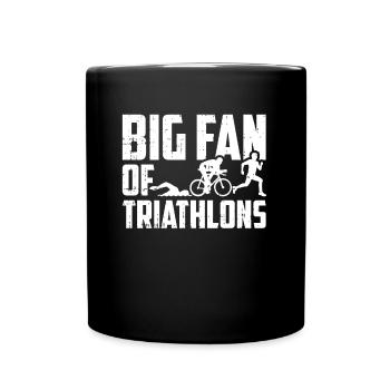 Triathlon Triathlete Fan - Full Colour Mug - black - Front