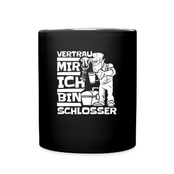 Schmied Metallbauer Schlosser - Tasse einfarbig - Schwarz - Vorne