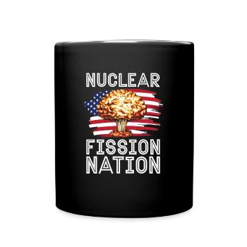 Physics Physics Physics Nuclear Physics - Full Colour Mug - black - Front