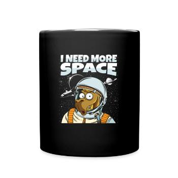 Kamel Astronaut I Need More Space - Tasse einfarbig - Schwarz - Vorne