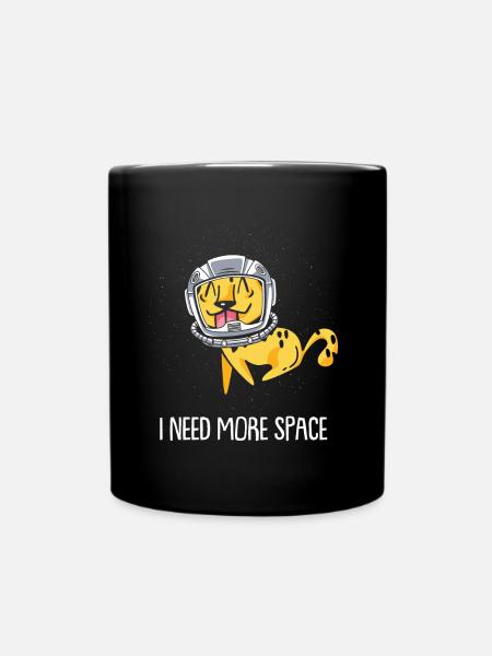 Gepard Astronaut I Need More Space - Tasse einfarbig - Schwarz