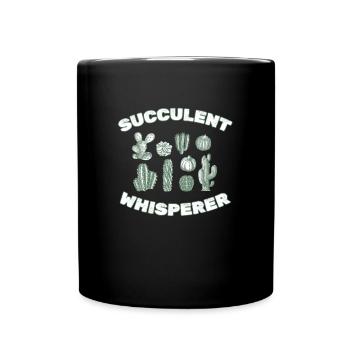 Jardin de cactus - Mug uni - noir - Devant