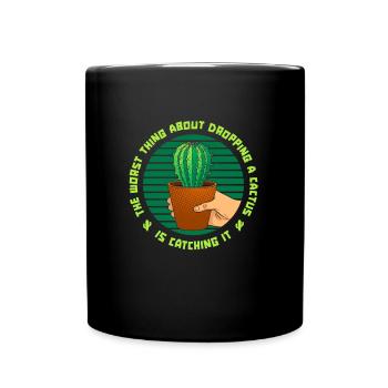 Jardin de cactus - Mug uni - noir - Devant