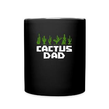 Kaktus Garten - Tasse einfarbig - Schwarz - Vorne