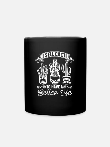 Kaktus Garten Kaktus - Tasse einfarbig - Schwarz