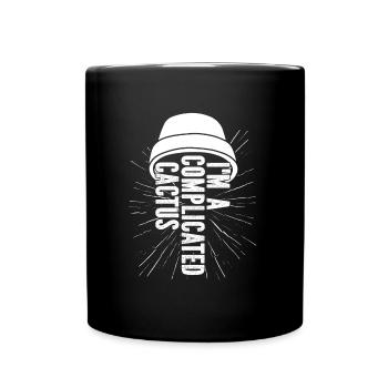 Kaktus Garten Saftig - Tasse einfarbig - Schwarz - Vorne