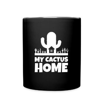 Jardin de cactus - Mug uni - noir - Devant