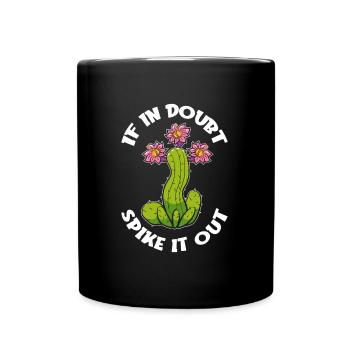 Kaktus Garten Kaktus - Tasse einfarbig - Schwarz - Vorne
