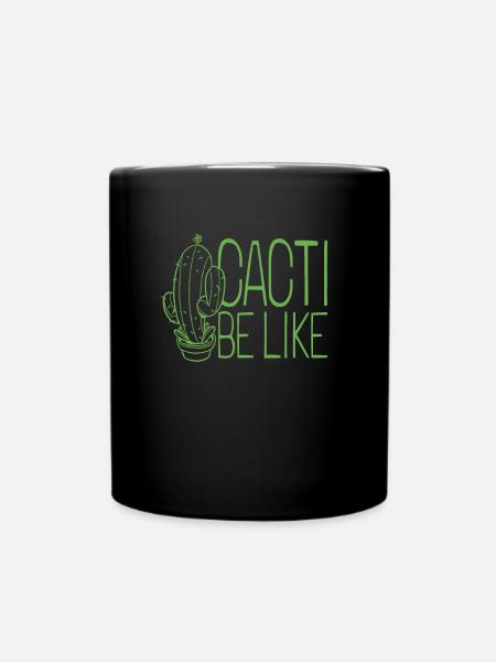 Kaktus Garten Kaktus - Tasse einfarbig - Schwarz