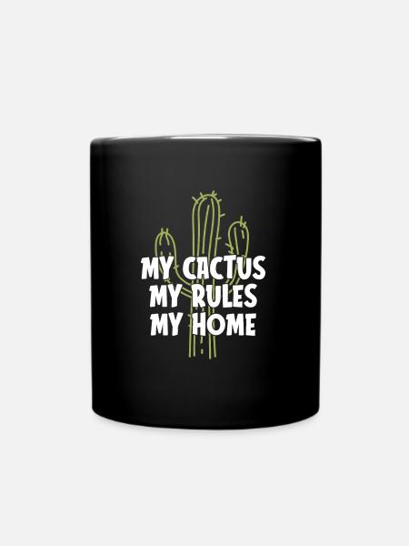 Kaktus Garten Kaktus - Tasse einfarbig - Schwarz
