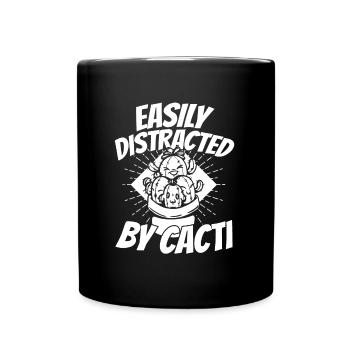 Kaktus Garten Kaktus - Tasse einfarbig - Schwarz - Vorne