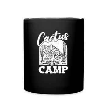 Kaktus Garten Kaktus - Tasse einfarbig - Schwarz - Vorne