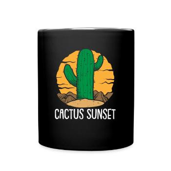 Kaktus Garten Kaktus - Tasse einfarbig - Schwarz - Vorne
