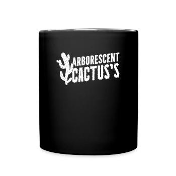 Kaktus Garten - Tasse einfarbig - Schwarz - Vorne