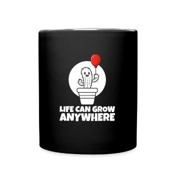 Kaktus Garten Kaktus - Tasse einfarbig - Schwarz - Vorne