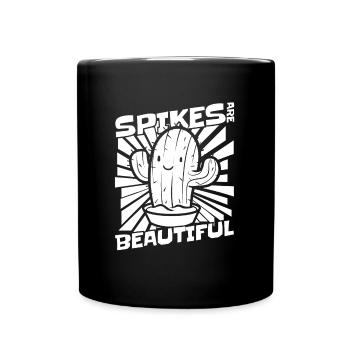 Kaktus Garten Kaktus - Tasse einfarbig - Schwarz - Vorne