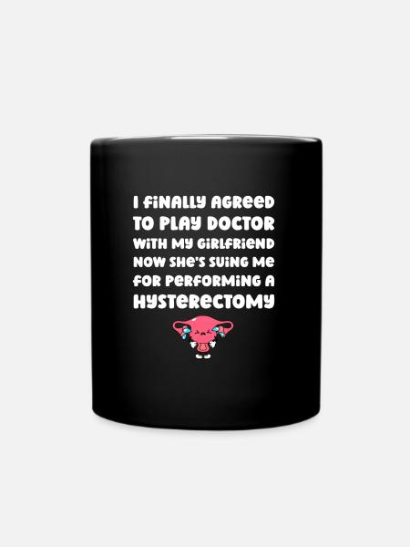 Hysterektomie Komisch - Tasse einfarbig - Schwarz