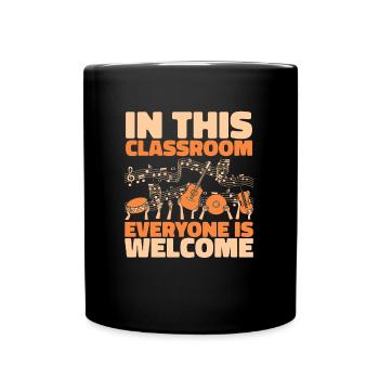 Music Teacher Music Teacher Sheet Music - Full Colour Mug - black - Front