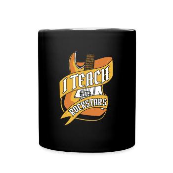 Music Teacher Music Teacher Guitar - Full Colour Mug - black - Front