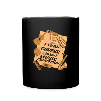 Music Teacher Music Teacher Coffee - Full Colour Mug - black - Front